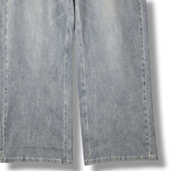 Halara Jean Wide Leg Flex Denim Women's Size Large Tall - Picture 6 of 15